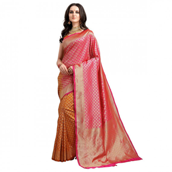 http://35.154.202.155/products/pink-mustard-yellow-ethnic-motifs-woven-design-half-half-kanjeevaram-saree